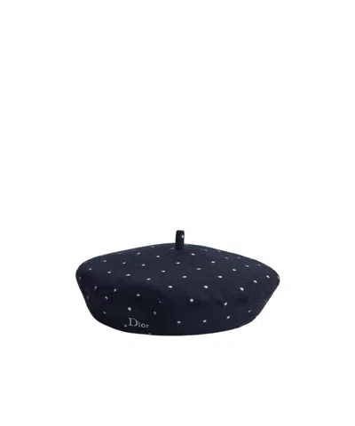 Dior Polka Dot Beret In Red