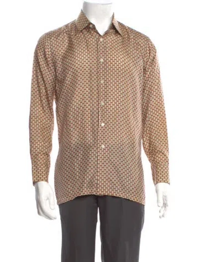 Pre-owned Dior Polka Dot Print Long Sleeve Shirt In Multi