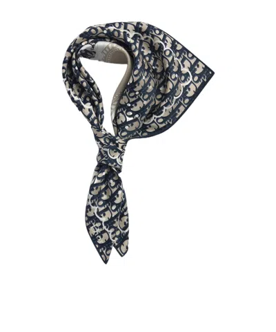 Dior Polka Oblique 70 Square Scarf In Pattern