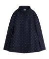 Dior Polka-dot Cape In Blue