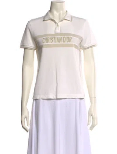 Pre-owned Dior Polo Shirt Short Sleeve Polo In Neutral