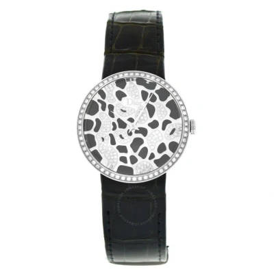 Dior Christian  La D De  Quartz Diamond Black Dial Ladies Watch Cd042113