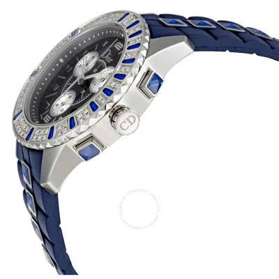 Dior Christal Chronograph Blue Lacquer Dial Ladies Watch Cd11431ir001