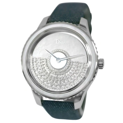 Dior Grand Bal Mother Of Pearl White Gold Oscillating Weight Set Dial Ladies Watch Cd153b1 In Metallic