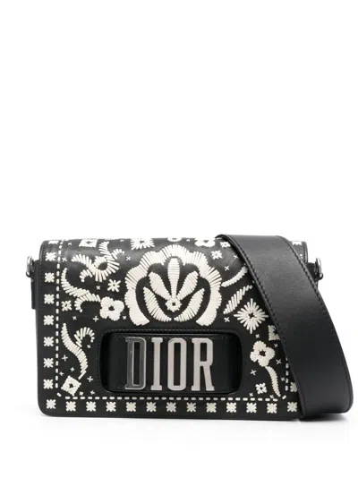 Pre-owned Dior J'a Evolution Crossbody Bag In Black