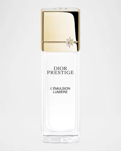 Dior Prestige L & Apos;émulsion Lumière Brightening And Anti-aging Face Lotion In White