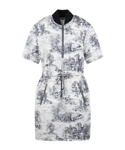 Dior Print Dress In White