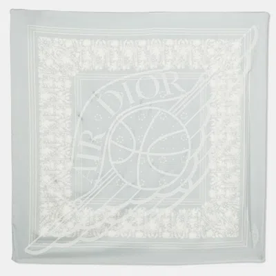 Pre-owned Dior Print Silk Bandana Scarf