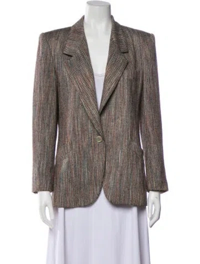 Pre-owned Dior Printed Blazer In Neutral