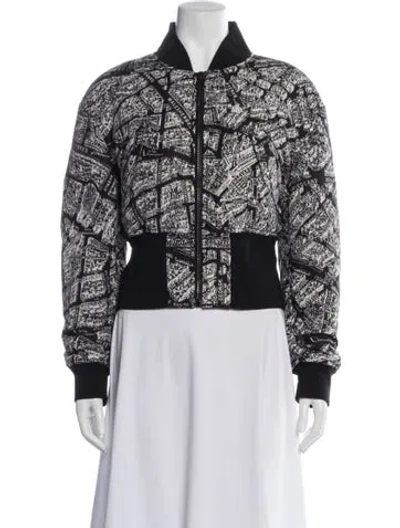 Pre-owned Dior Printed Bomber Jacket In Multi