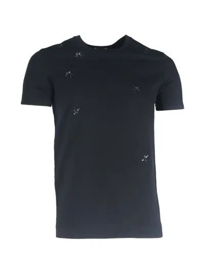Pre-owned Dior Printed Crew-neck T-shirt In Black