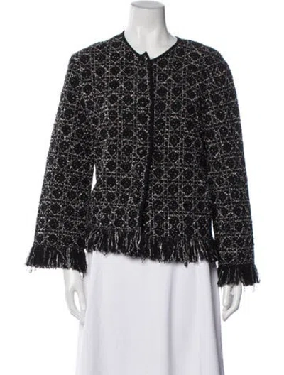 Pre-owned Dior Printed Evening Jacket In Black