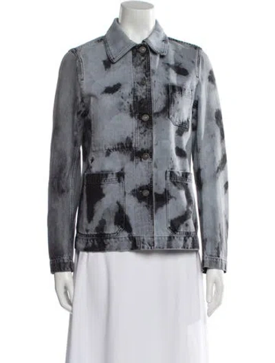 Pre-owned Dior Printed Evening Jacket In Blue