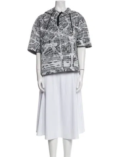 Pre-owned Dior Printed Evening Jacket W/ Tags In White