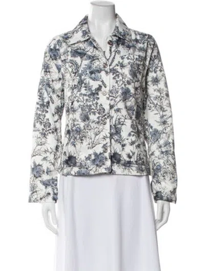 Pre-owned Dior Printed Jacket In Neutral