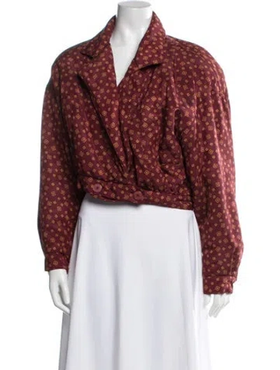 Pre-owned Dior Printed Jacket In Red