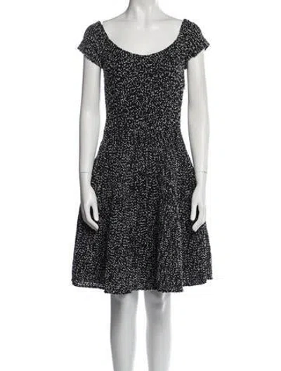 Pre-owned Dior Printed Knee-length Dress In Black