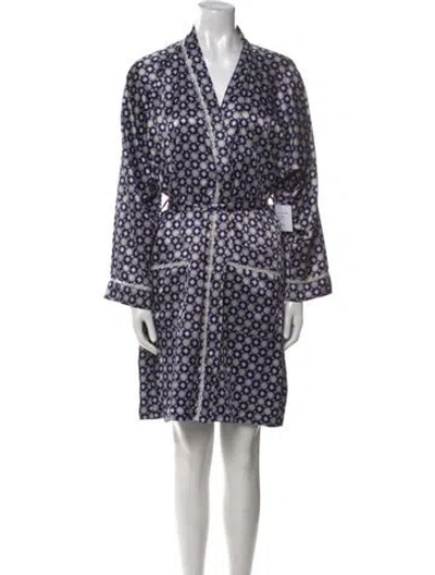 Pre-owned Dior Printed Knee-length Dress In Blue
