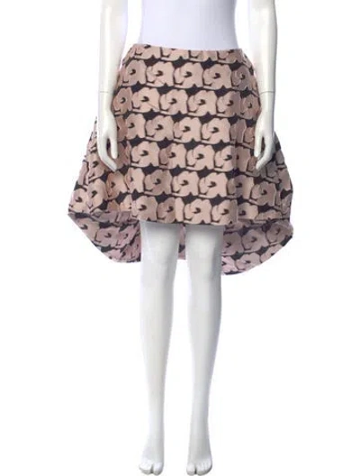 Pre-owned Dior Printed Knee-length Skirt In Pink