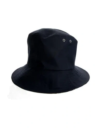Pre-owned Dior Printed Logo Bucket Hat In Blue