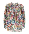 Dior Printed Long-sleeve Top In Multi