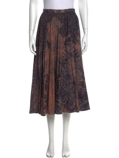 Pre-owned Dior Printed Midi Length Skirt In Neutral