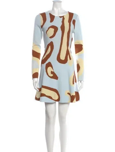 Pre-owned Dior Printed Mini Dress In Multi