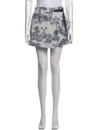 Pre-owned Dior Printed Mini Shorts In Blue