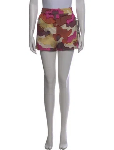 Pre-owned Dior Printed Mini Shorts In Red