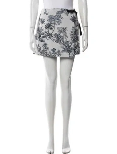Pre-owned Dior Printed Mini Shorts In White