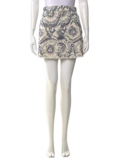Pre-owned Dior Printed Mini Skirt In Multi