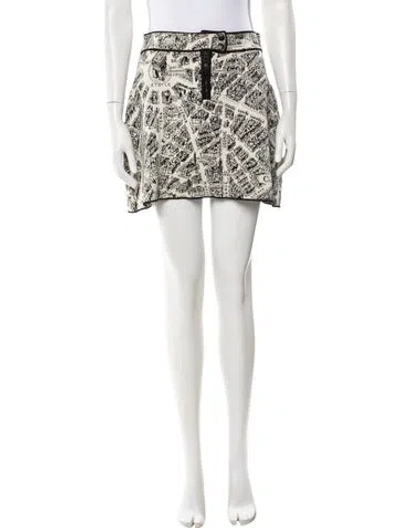 Pre-owned Dior Printed Mini Skirt In Neutral