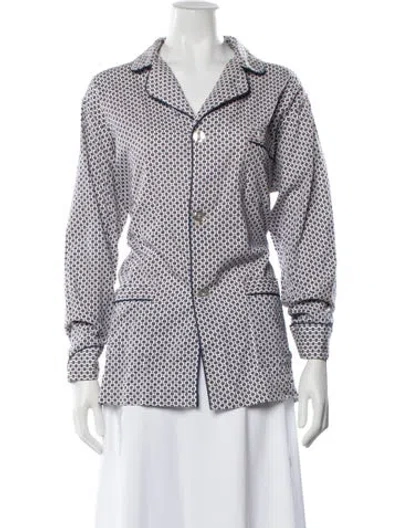 Pre-owned Dior Printed Pajamas In White