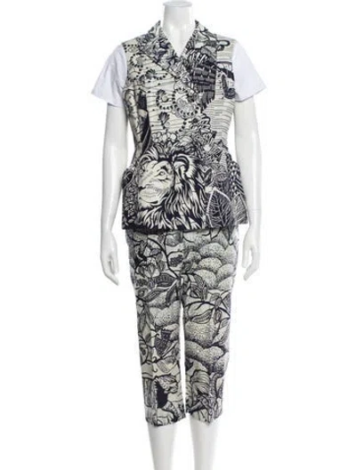 Pre-owned Dior Printed Pant Set In Neutral