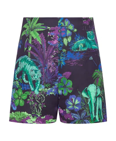 Dior Printed Pattern Shorts In Black