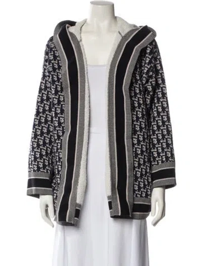 Pre-owned Dior Printed Robe In Black
