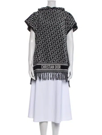 Pre-owned Dior Printed Robe In Blue