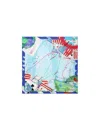 Dior Printed Scarf In Blue