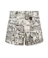 Dior Printed Shorts In Gray