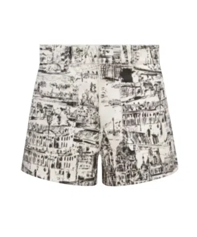 Dior Printed Shorts In Gray