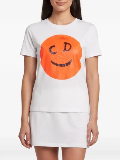 Pre-owned Dior Printed Short-sleeved T-shirt In White