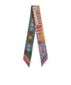 Dior Printed Twilly Scarf In Multi