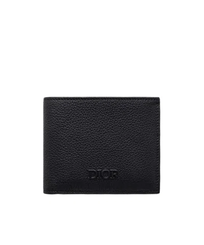 Dior Priv Bifold Wallet In Black