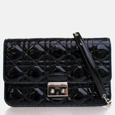 Pre-owned Dior Promenade Pouch In Black