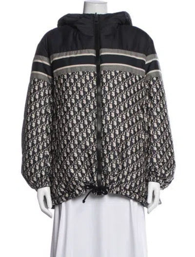 Pre-owned Dior Puffer Jacket In Blue
