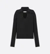Dior Knitwear With Collared Neck And Ribbed Finish