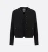 Dior Knitwear Vest Front Pockets In Black