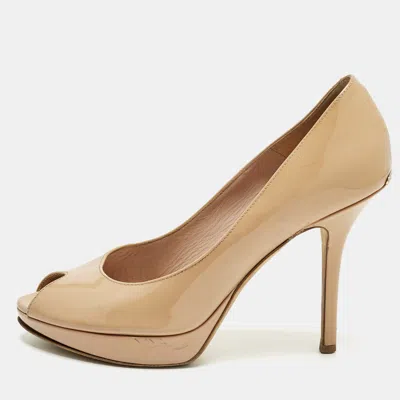 Pre-owned Dior Pumps Size 38 In Sand