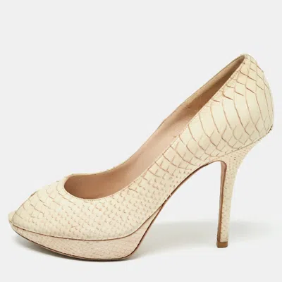 Pre-owned Dior Pumps Size 39 In Beige