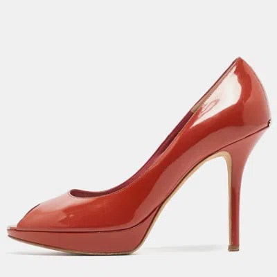 Pre-owned Dior Pumps Size 41 In Orange